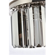 Urban Classic Sydney 3-Light Metal Royal Cut Flush Mount in Black