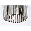 Urban Classic Sydney 3-Light Metal Royal Cut Flush Mount in Black