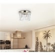 Urban Classic Sydney 3-Light Metal Royal Cut Flush Mount - Nickel Finish