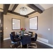Urban Classic Sydney 6-Light Metal Royal Cut Flush Mount in Matte Black Finish