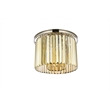 Urban Classic Sydney 6-Light Metal Royal Cut Flush Mount in Matte Black Finish