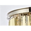 Urban Classic Sydney 6-Light Metal Royal Cut Flush Mount in Matte Black Finish