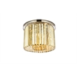 Urban Classic Sydney 6-Light Metal Royal Cut Flush Mount in Matte Black Finish