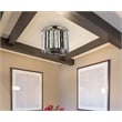 Urban Classic Sydney 6-Light Metal Royal Cut Flush Mount in Matte Black