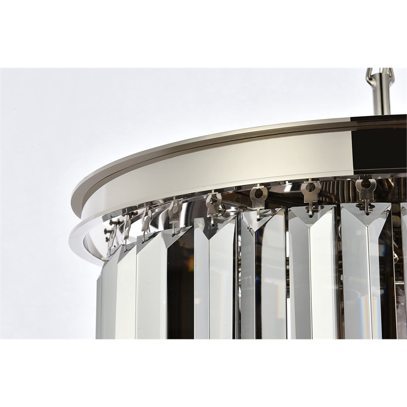 Urban Classic Sydney 6-Light Metal Royal Cut Flush Mount in Matte Black