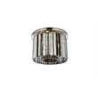 Urban Classic Sydney 6-Light Metal Royal Cut Flush Mount in Matte Black
