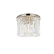 Urban Classic Sydney 6-Light Metal Royal Cut Flush Mount in Polished Nickel