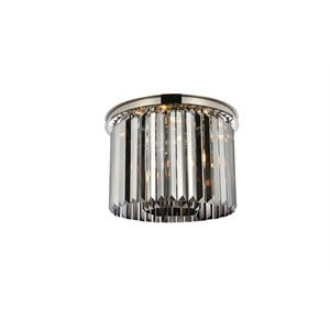 Urban Classic Sydney 6-Light Metal Royal Cut Flush Mount - Polished Nickel