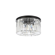 Urban Classic Sydney 8-Light Metal Royal Cut Flush Mount in Matte Black