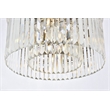 Urban Classic Sydney 8-Light Metal Royal Cut Flush Mount in Matte Black