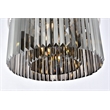 Urban Classic Sydney 8-Light Metal Royal Cut Flush Mount in Matte Black Finish