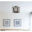 Urban Classic Sydney 8-Light Metal Royal Cut Flush Mount in Matte Black Finish