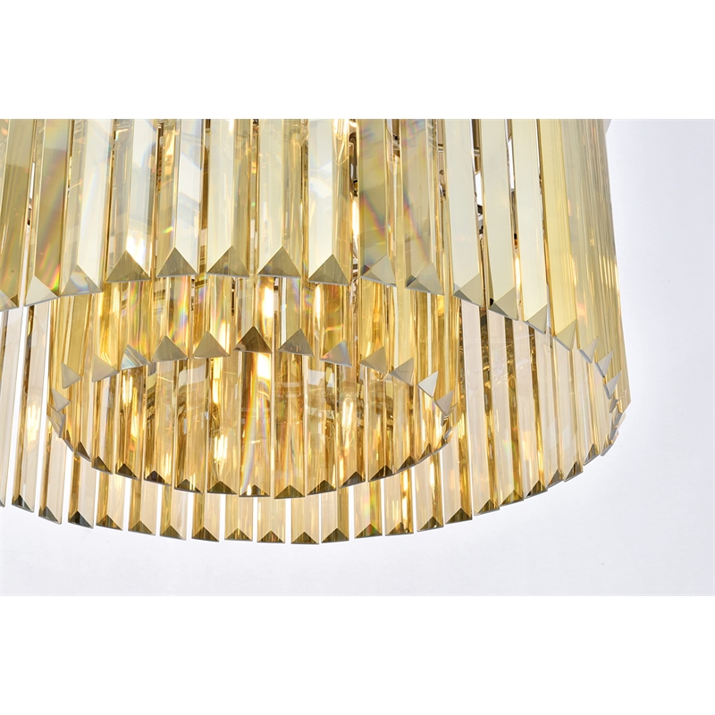 Urban Classic Sydney 8-Light Metal Royal Cut Flush Mount in Polished Nickel