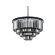 Urban Classic Sydney 17-Light Metal Royal Cut Chandelier in Matte Black