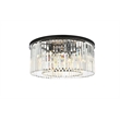 Urban Classic Sydney 8-Light Metal Royal Cut Flush Mount - Matte Black