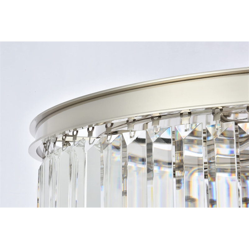 Urban Classic Sydney 8-Light Metal Royal Cut Flush Mount - Matte Black