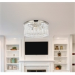 Urban Classic Sydney 8-Light Metal Royal Cut Flush Mount - Matte Black