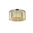 Urban Classic Sydney 8-Light Metal Royal Cut Flush Mount in Black
