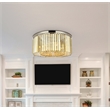Urban Classic Sydney 8-Light Metal Royal Cut Flush Mount in Black