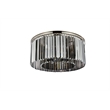 Urban Classic Sydney 8-Light Metal Royal Cut Flush Mount - Matte Black Finish