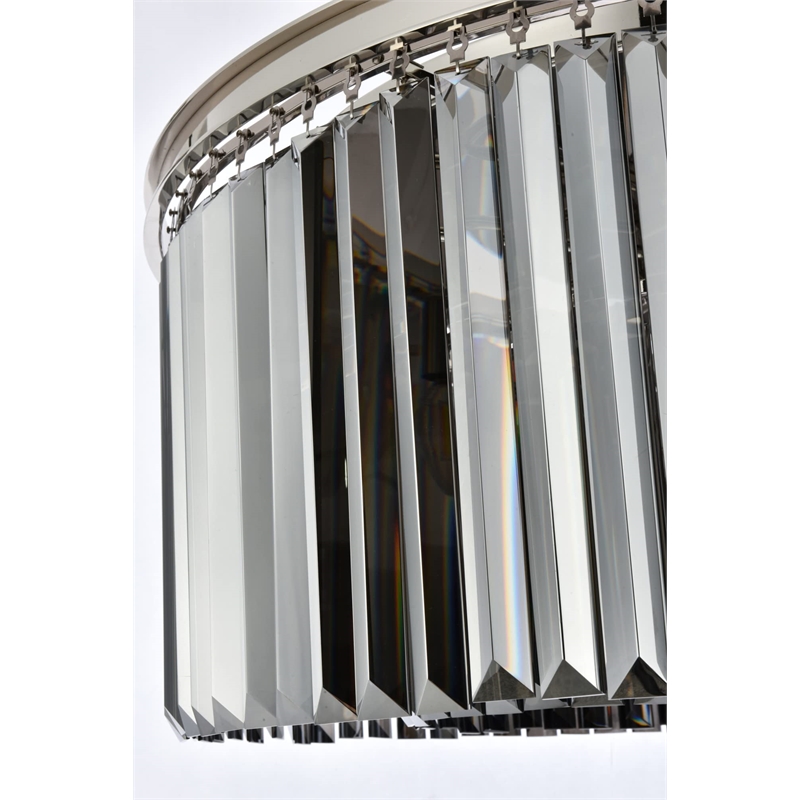 Urban Classic Sydney 8-Light Metal Royal Cut Flush Mount - Matte Black Finish