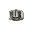 Urban Classic Sydney 8-Light Metal Royal Cut Flush Mount - Matte Black Finish