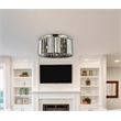 Urban Classic Sydney 8-Light Metal Royal Cut Flush Mount - Matte Black Finish
