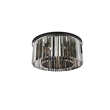 Urban Classic Sydney 8-Light Metal Royal Cut Flush Mount - Matte Black Finish