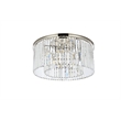 Urban Classic Sydney 8-Light Metal Royal Cut Flush Mount in Nickel Finish