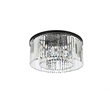 Urban Classic Sydney 8-Light Metal Royal Cut Flush Mount in Nickel Finish