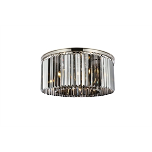 Urban Classic Sydney 8-Light Metal Royal Cut Flush Mount - Polished Nickel