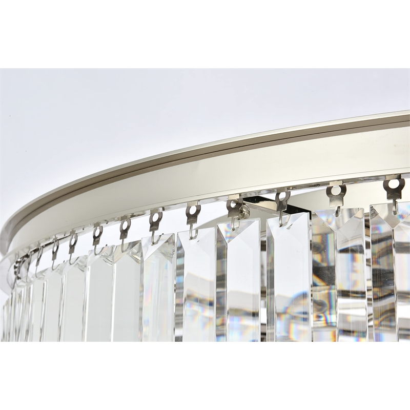 Urban Classic Sydney 10-Light Metal Royal Cut Flush Mount - Matte Black