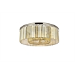 Urban Classic Sydney 10-Light Metal Royal Cut Flush Mount in Matte Black