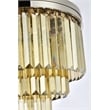 Urban Classic Sydney 9-Light Metal Royal Cut Flush Mount in Matte Black