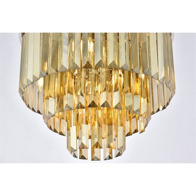 Urban Classic Sydney 9-Light Metal Royal Cut Flush Mount in Matte Black