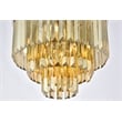Urban Classic Sydney 9-Light Metal Royal Cut Flush Mount in Matte Black