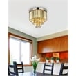 Urban Classic Sydney 9-Light Metal Royal Cut Flush Mount in Matte Black