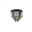 Urban Classic Sydney 9-Light Metal Royal Cut Flush Mount in Matte Black