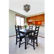Urban Classic Sydney 9-Light Metal Royal Cut Flush Mount in Matte Black