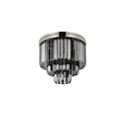 Urban Classic Sydney 9-Light Metal Royal Cut Flush Mount in Matte Black