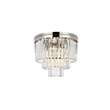 Urban Classic Sydney 9-Light Metal Royal Cut Flush Mount - Polished Nickel