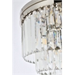 Urban Classic Sydney 9-Light Metal Royal Cut Flush Mount - Polished Nickel