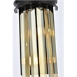 Urban Classic Sydney 2-Light Metal Royal Cut Wall Sconce in Matte Black