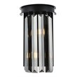 Urban Classic Sydney 2-Light Metal Royal Cut Wall Sconce - Matte Black