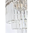 Urban Classic Sydney 17-Light Metal Royal Cut Flush Mount in Matte Black