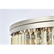 Urban Classic Sydney 17-Light Metal Royal Cut Flush Mount in Matte Black