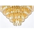 Urban Classic Sydney 17-Light Metal Royal Cut Flush Mount in Matte Black