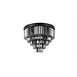 Urban Classic Sydney 17-Light Metal Royal Cut Flush Mount in Black