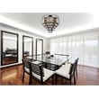 Urban Classic Sydney 17-Light Metal Royal Cut Flush Mount in Black