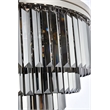 Urban Classic Sydney 17-Light Metal Royal Cut Flush Mount in Black